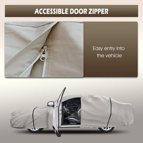 Migaven driver-side zipper open for quick access and convenience