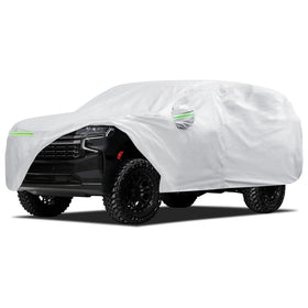 Migaven front view showing full coverage and fit to Suburban for complete protection