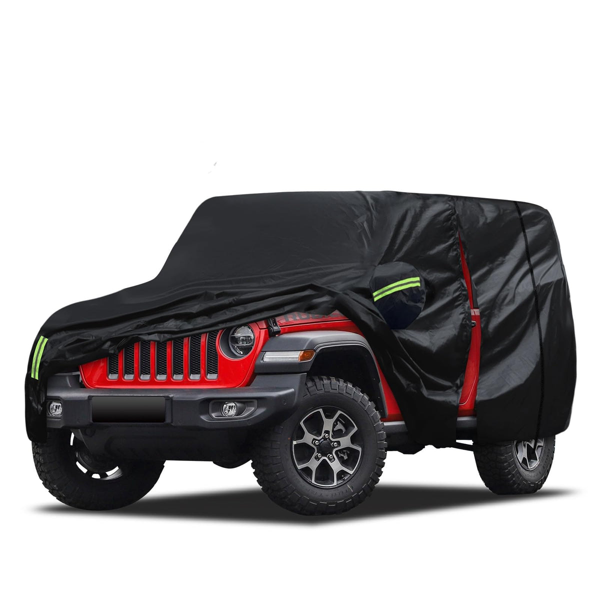 Migaven front view on Jeep Wrangler showing full fit and protection