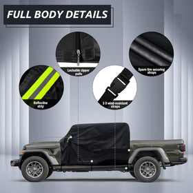 Migaven mirror pocket protecting Jeep Gladiator side mirror from damage