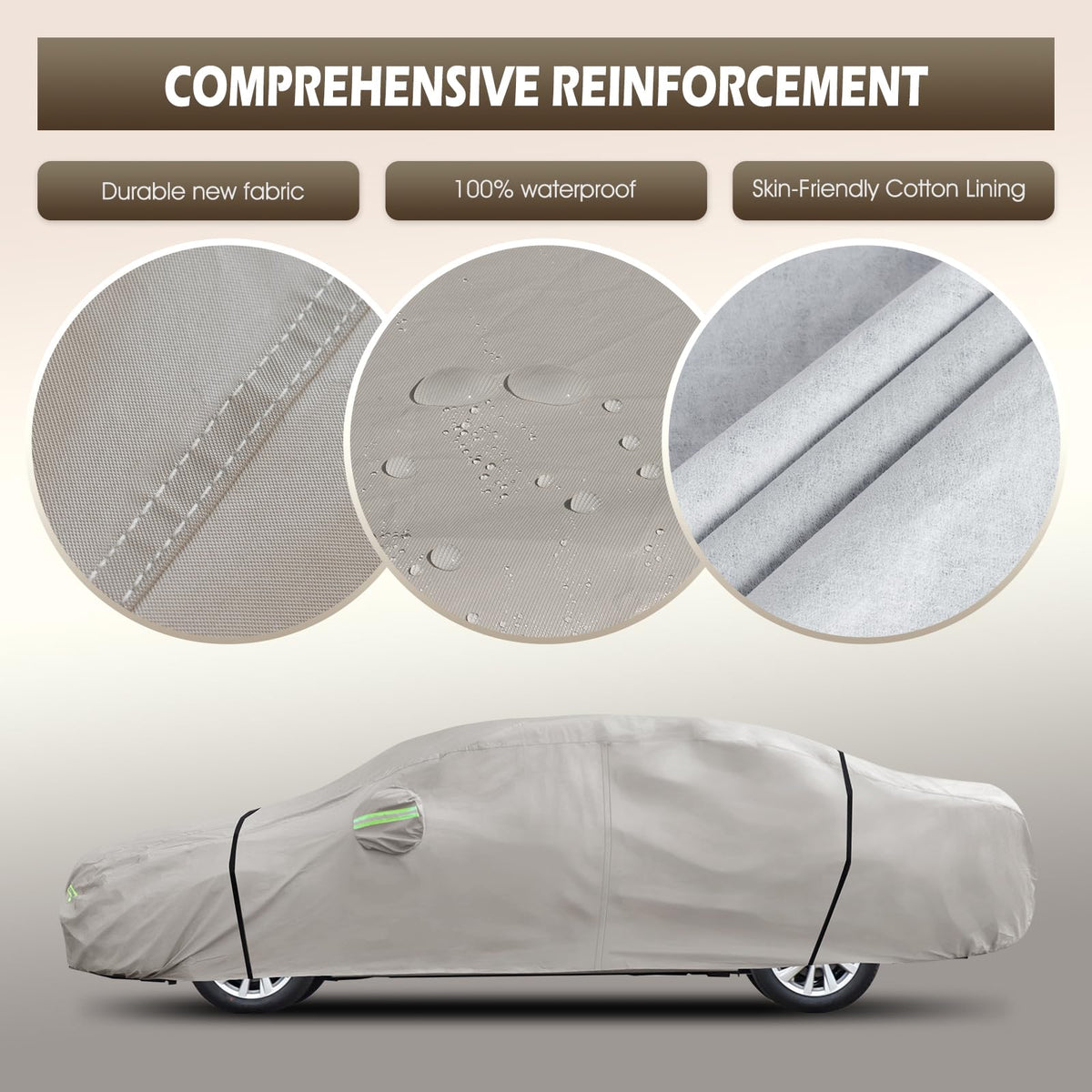 Migaven soft cotton lining closeup protecting car paint