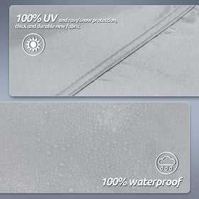 Migaven wind strap and buckle detail securing cover against strong winds