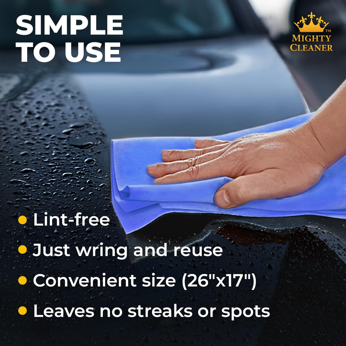 Mighty Cleaner storage tube open demonstrating convenient travel and protection