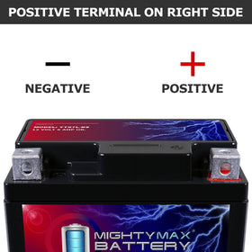 Mighty Max Battery beside a ruler showing dimensions for fitment verification