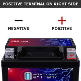 Mighty Max Battery side dimensions label visible for fit confirmation