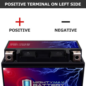 Mighty Max Battery next to ruler showing dimensions for fit confirmation benefit