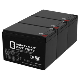 Mighty Max Battery front view showing compact sealed design and model