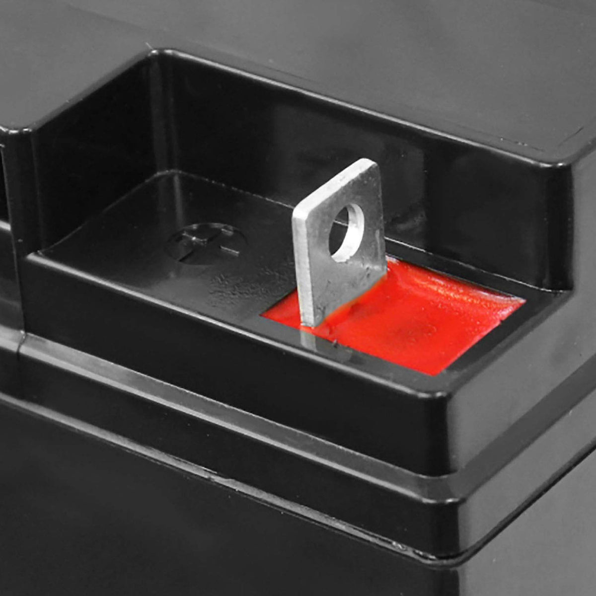 Mighty Max ML18-12 AGM label close-up highlighting maintenance-free advantage