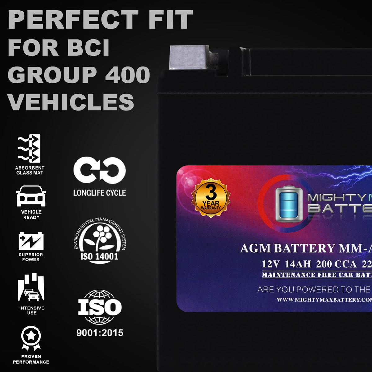 Mighty Max installed in vehicle compartment providing backup power to accessories