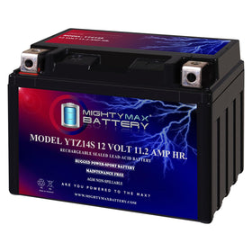 Mighty Max Battery front view showing compact size and reliable starting power