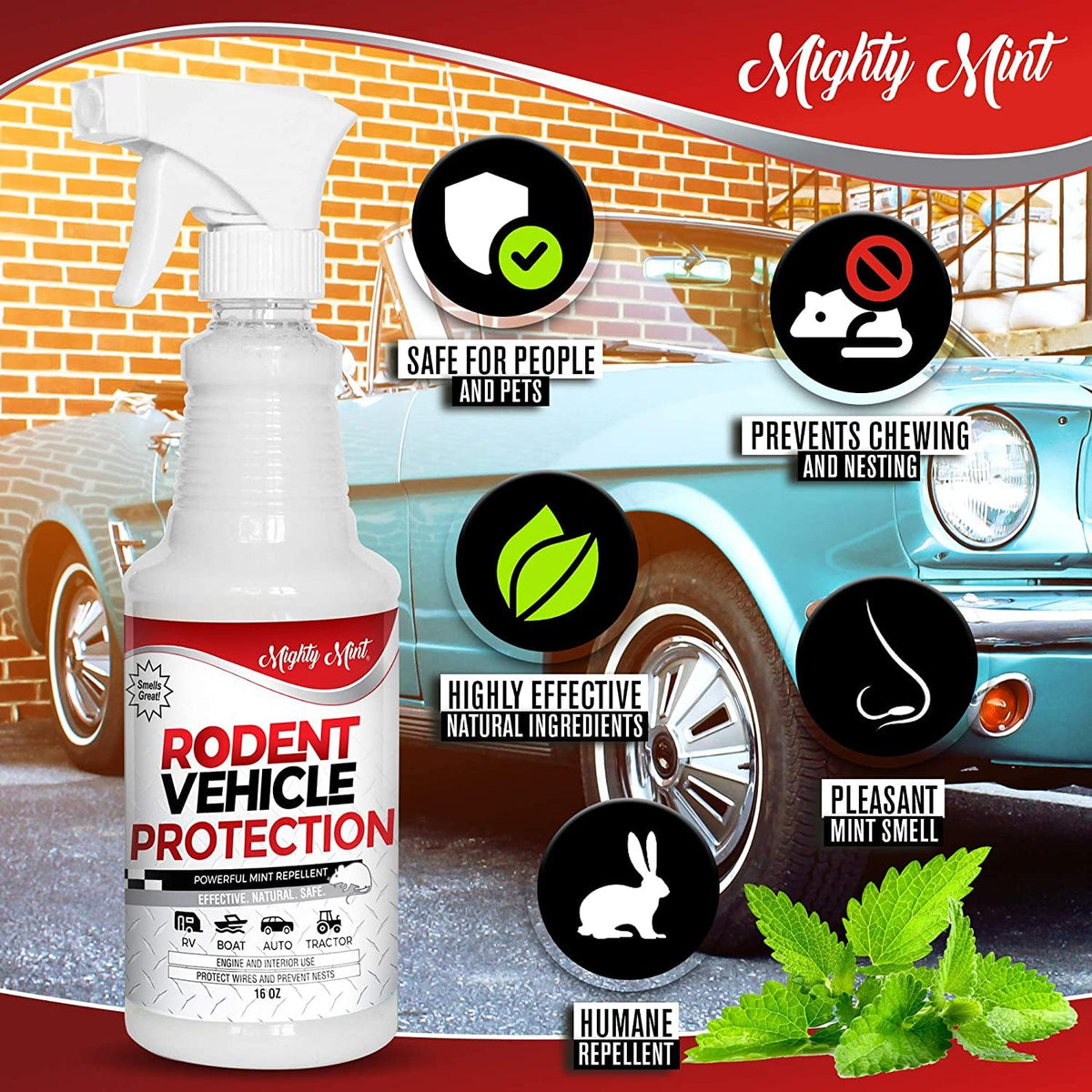 Mighty Mint close-up nozzle image showing easy targeted application benefit