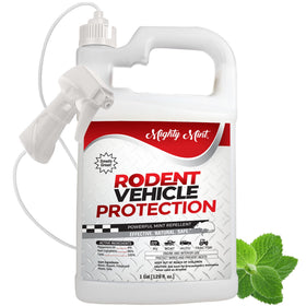 Mighty Mint gallon front label showing product and benefits