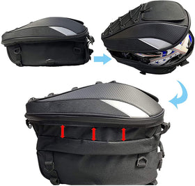 MIHUNTER included rain cover, straps and cargo net arranged for clarity