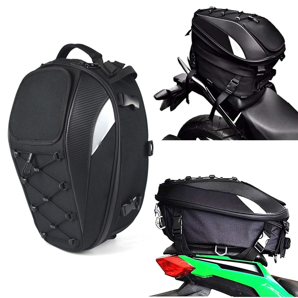 MIHUNTER front view showing reflective straps and safe visibility