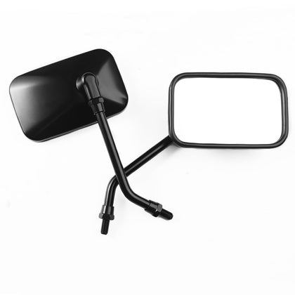 Miijzorr front view rectangular mirror showing clear wide reflection and improved visibility