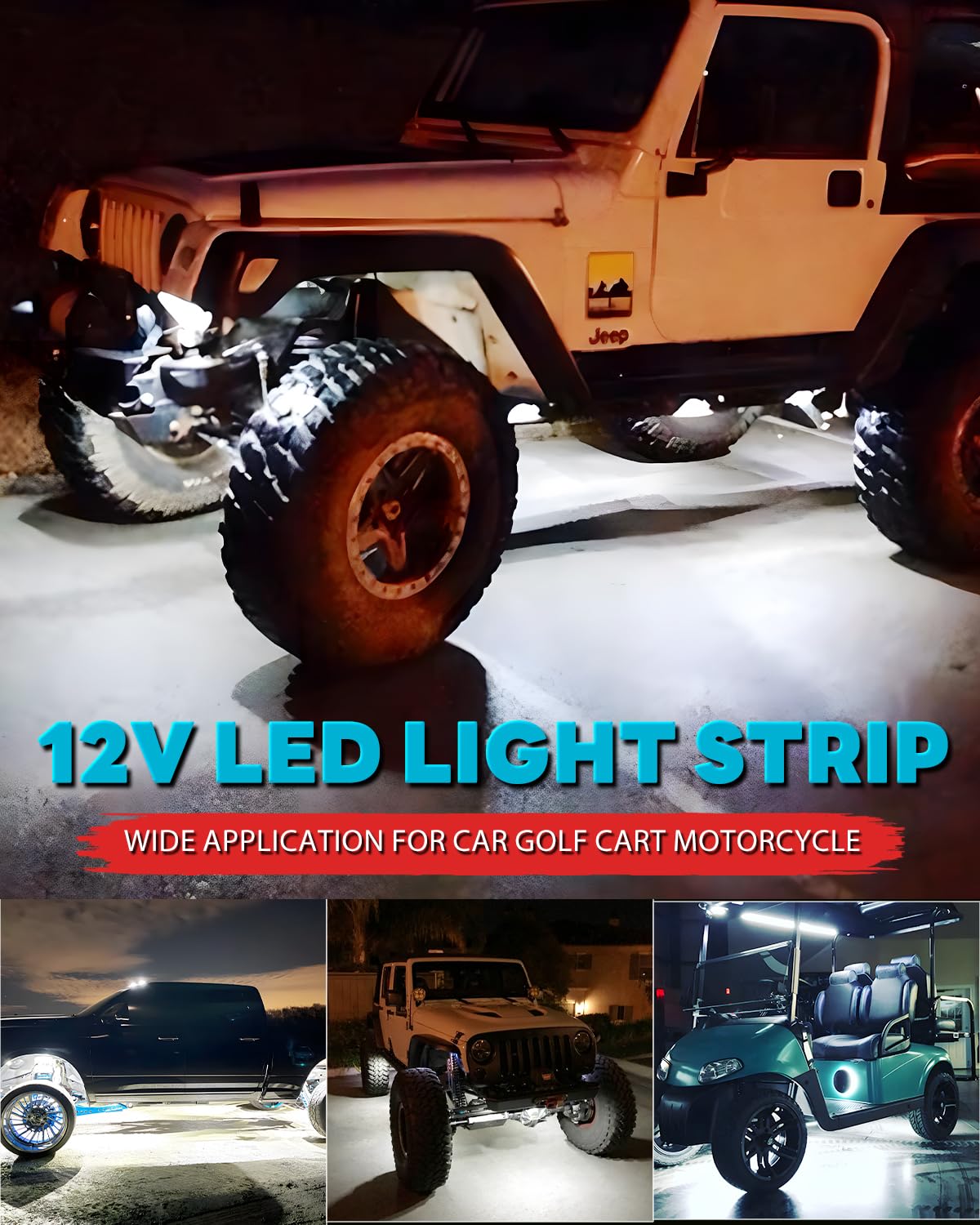 Miisiya installed under car footwell demonstrating bright safe illumination benefit