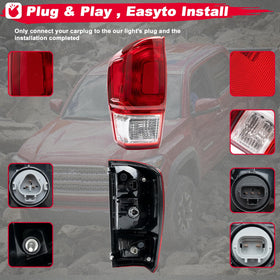 MiKaFex tail light installed on Toyota Tacoma improving rear signal visibility