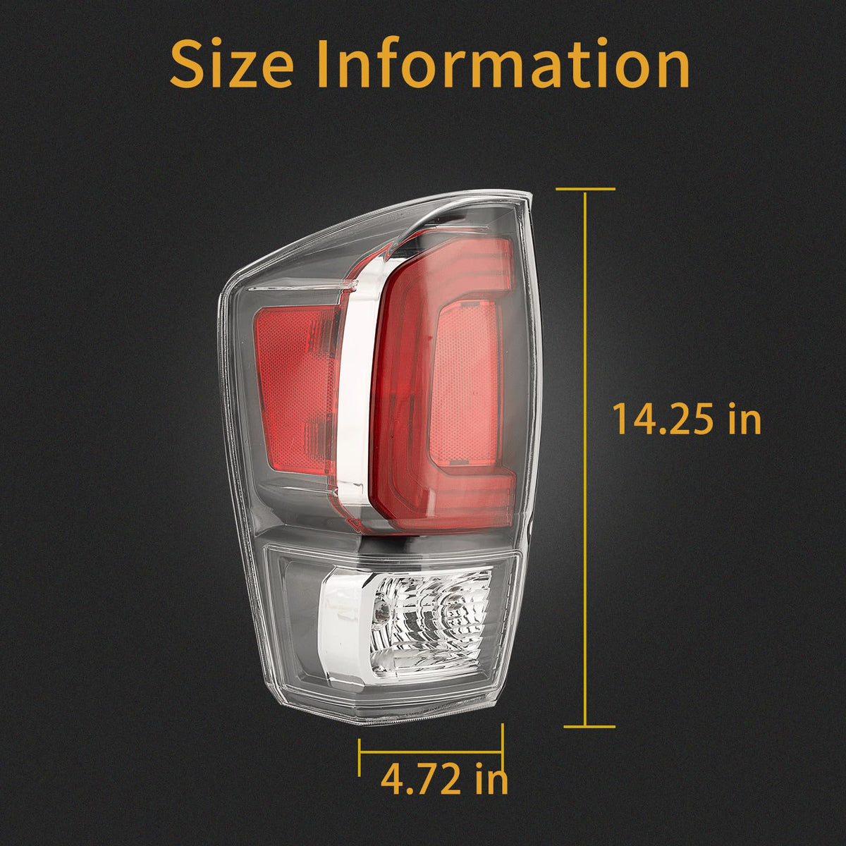 MiKaFex left tail light close-up of lens texture for durability benefit