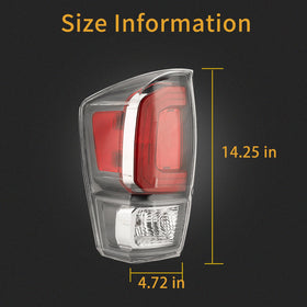 MiKaFex left tail light close-up of lens texture for durability benefit