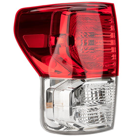 MiKaFex left tail light front view showing clear red lens and finish for visibility