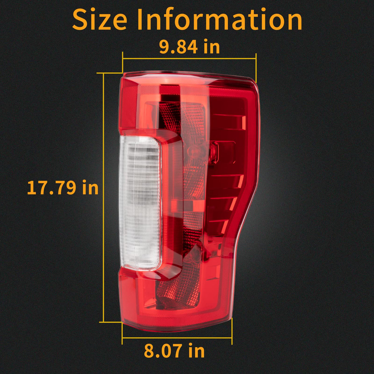 MiKaFex tail light installed on Ford Super Duty for seamless replacement benefit