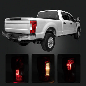 MiKaFex tail light next to ruler showing scale for correct sizing benefit