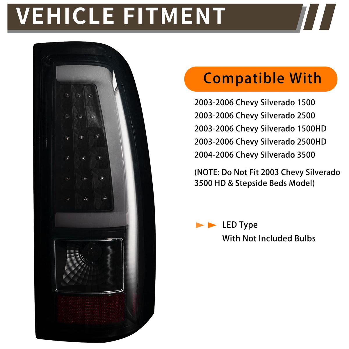 MiKaFex tail light installed on Chevy Silverado demonstrating direct-fit and modern style