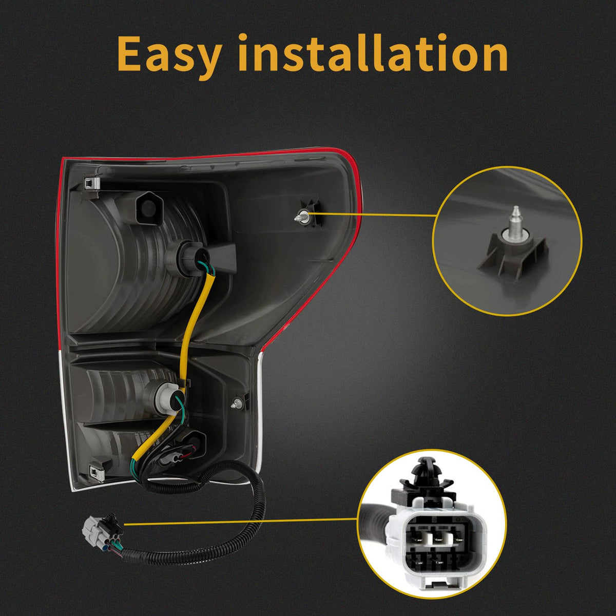MiKaFex tail light installed on Toyota Tundra improving rear signal visibility