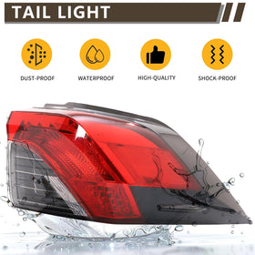 MiKaFex packaged tail light with label showing secure delivery and correct OE reference