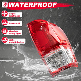 MiKaFex tail light next to hand showing compact scale and easy handling