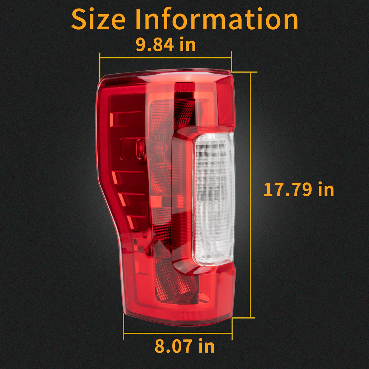MiKaFex tail light held in hand showing scale and easy handling for install