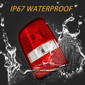 MiKaFex tail light held in hand to show scale and lightweight ease of installation