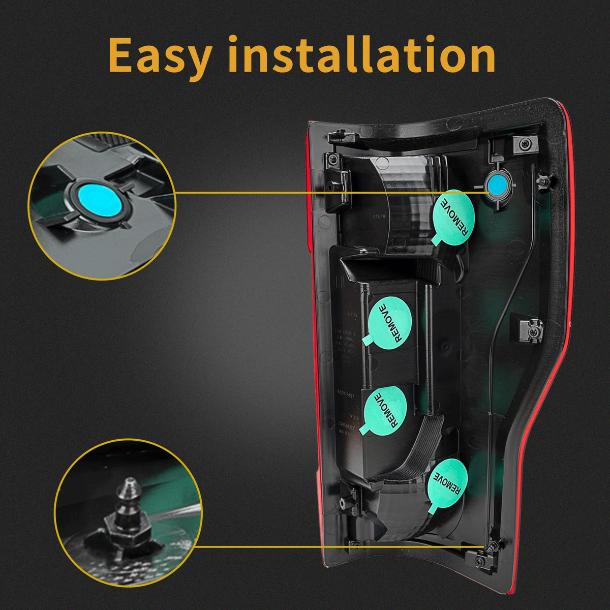 MiKaFex tail light held in hand showing scale for easy comparison