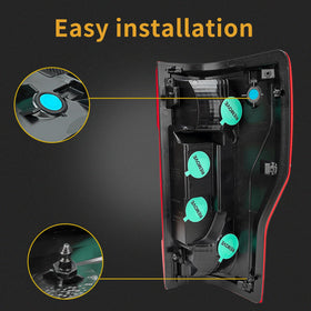 MiKaFex tail light held in hand showing scale for easy comparison