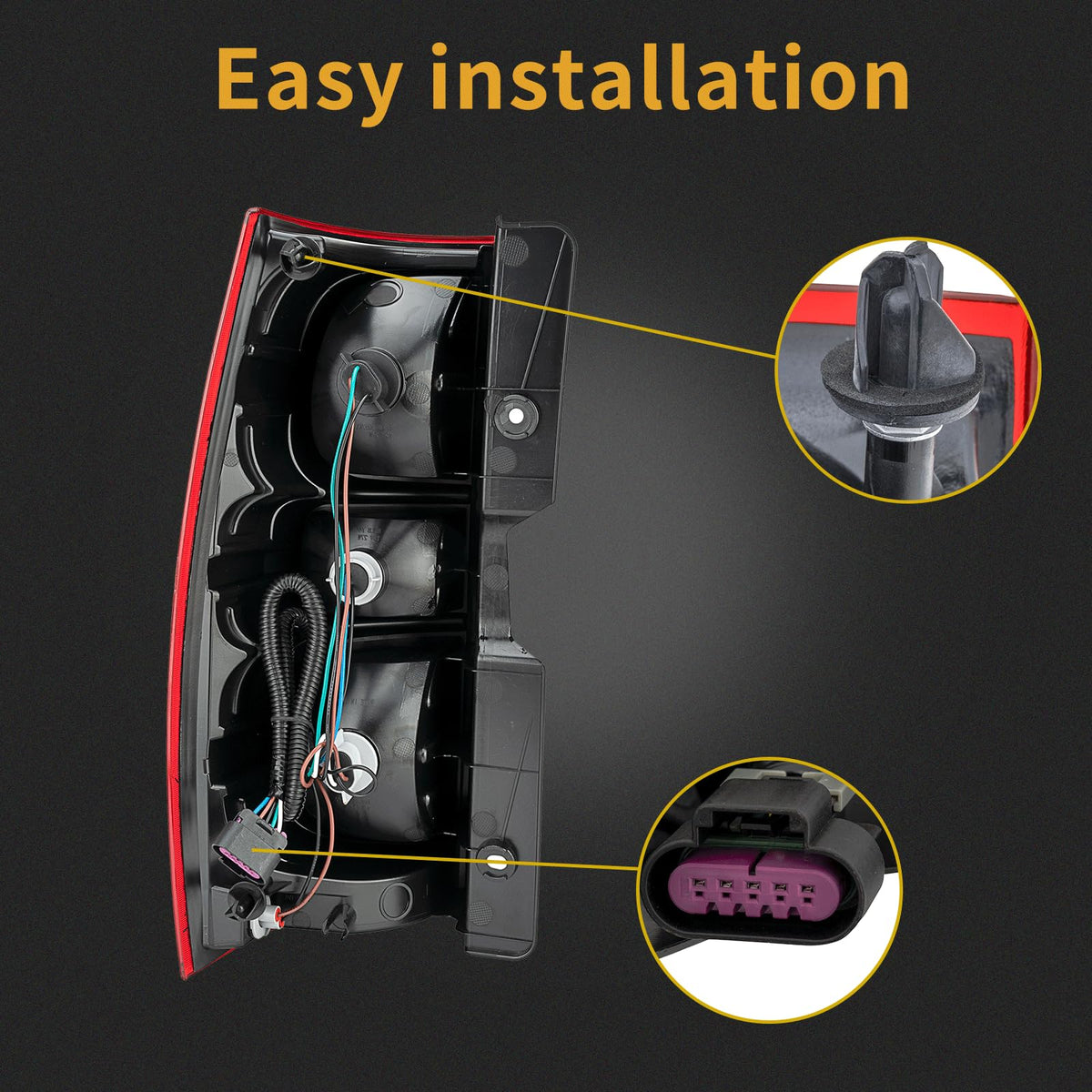 MiKaFex tail light next to ruler showing dimensions for fit confirmation