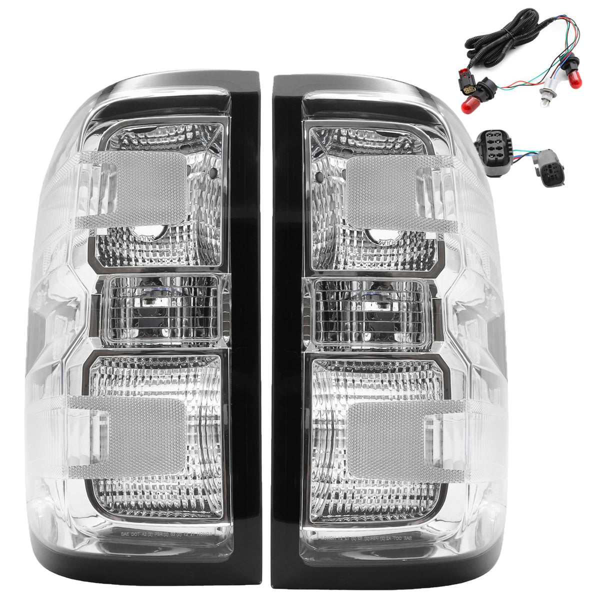 MiKaFex front view tail lights showing fit and OEM look for easy replacement