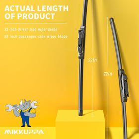 MIKKUPPA close-up of blade edge showing graphite rubber for quieter streak-free wiping