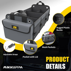 MIKKUPPA close-up of 1680D fabric showing durable, wear-resistant finish