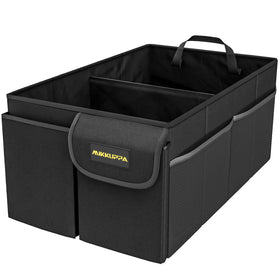 MIKKUPPA front view showing black trunk organizer and capacity benefit