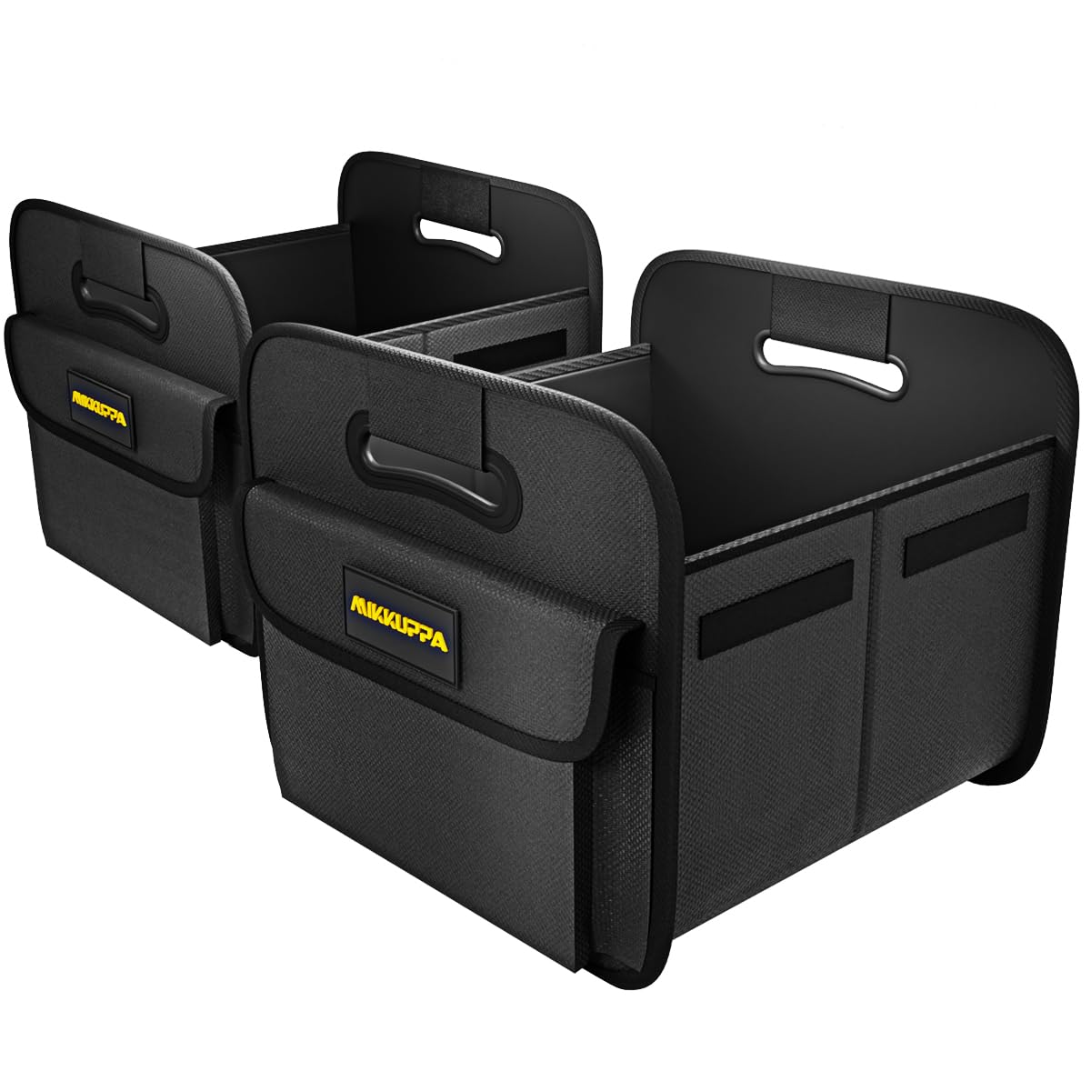 MIKKUPPA front view showing both compact organizers and clear storage benefit