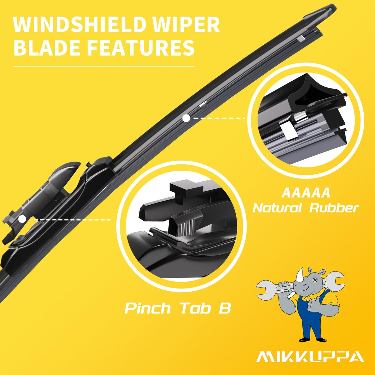 MIKKUPPA blades installed on a Silverado windshield demonstrating improved water clearing