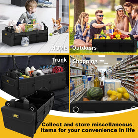 MIKKUPPA lifestyle image with organizer and cooler on picnic illustrating travel convenience