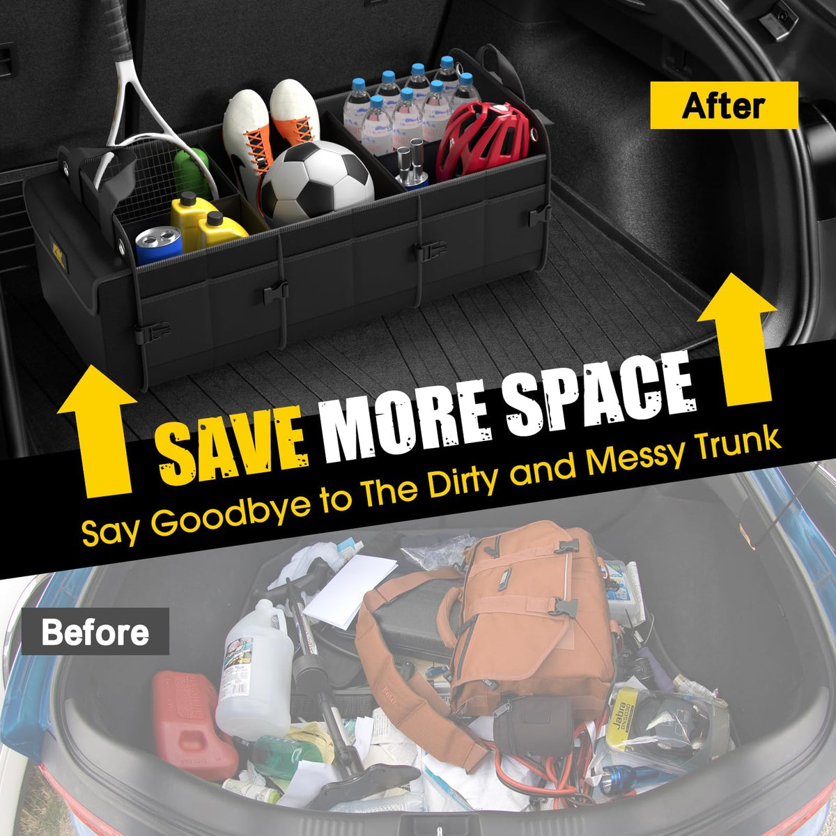 MIKKUPPA external mesh and fabric pockets storing accessories for quick access