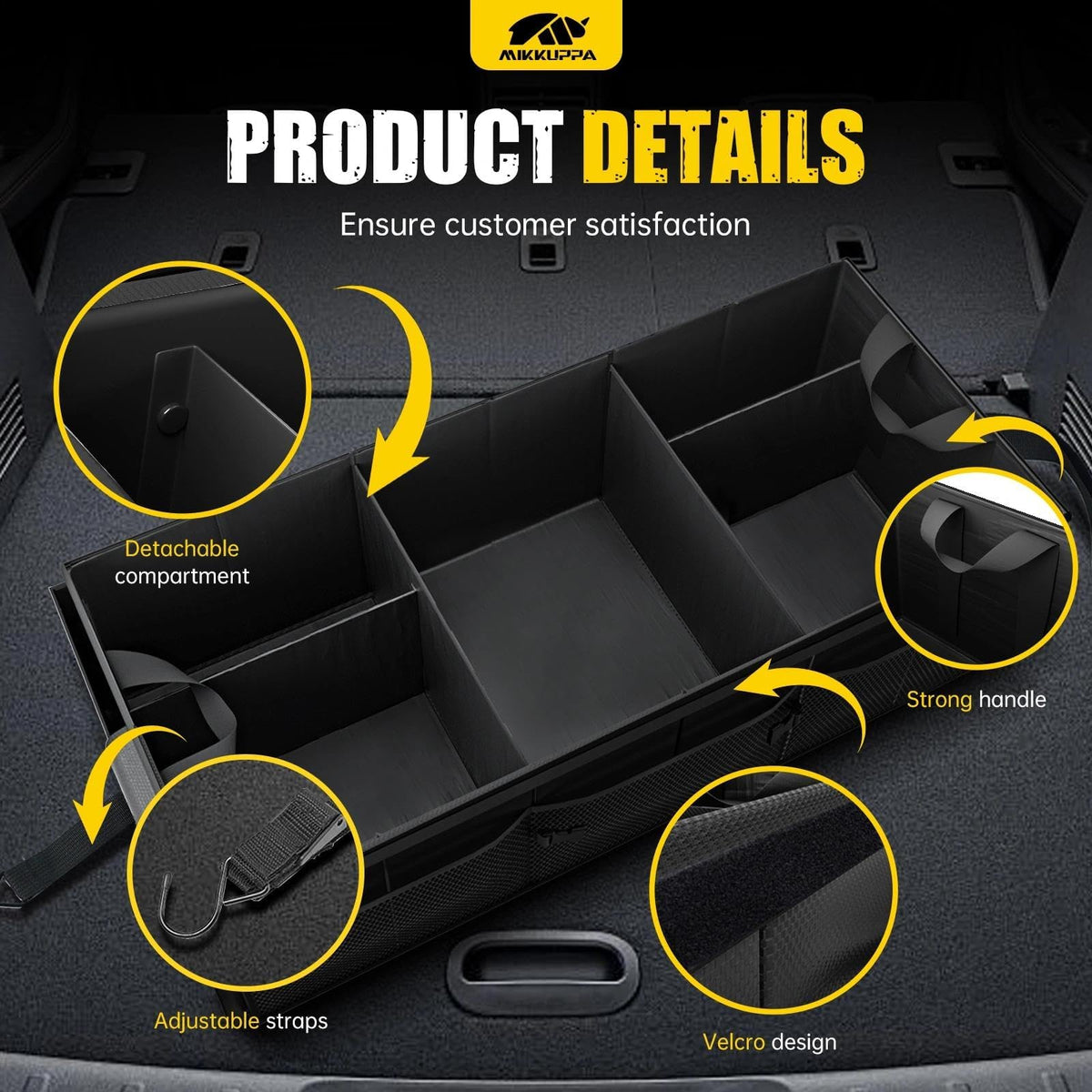 MIKKUPPA non-slip bottom detail preventing cargo from shifting