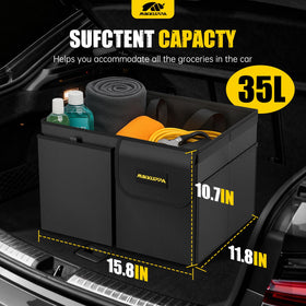 MIKKUPPA open organizer interior holding groceries for organized transport