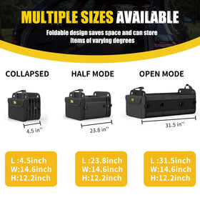 MIKKUPPA organizer in vehicle trunk sized to show 100L capacity and fit