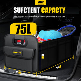 MIKKUPPA open top with groceries demonstrating organized storage benefit