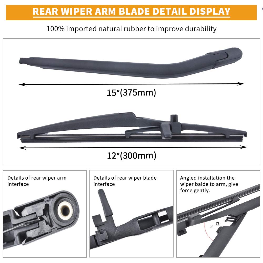 MIKKUPPA rear wiper installed on 4Runner rear window improving visibility