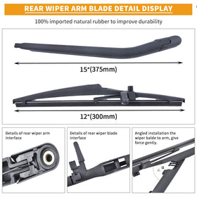 MIKKUPPA rear wiper installed on 4Runner rear window improving visibility
