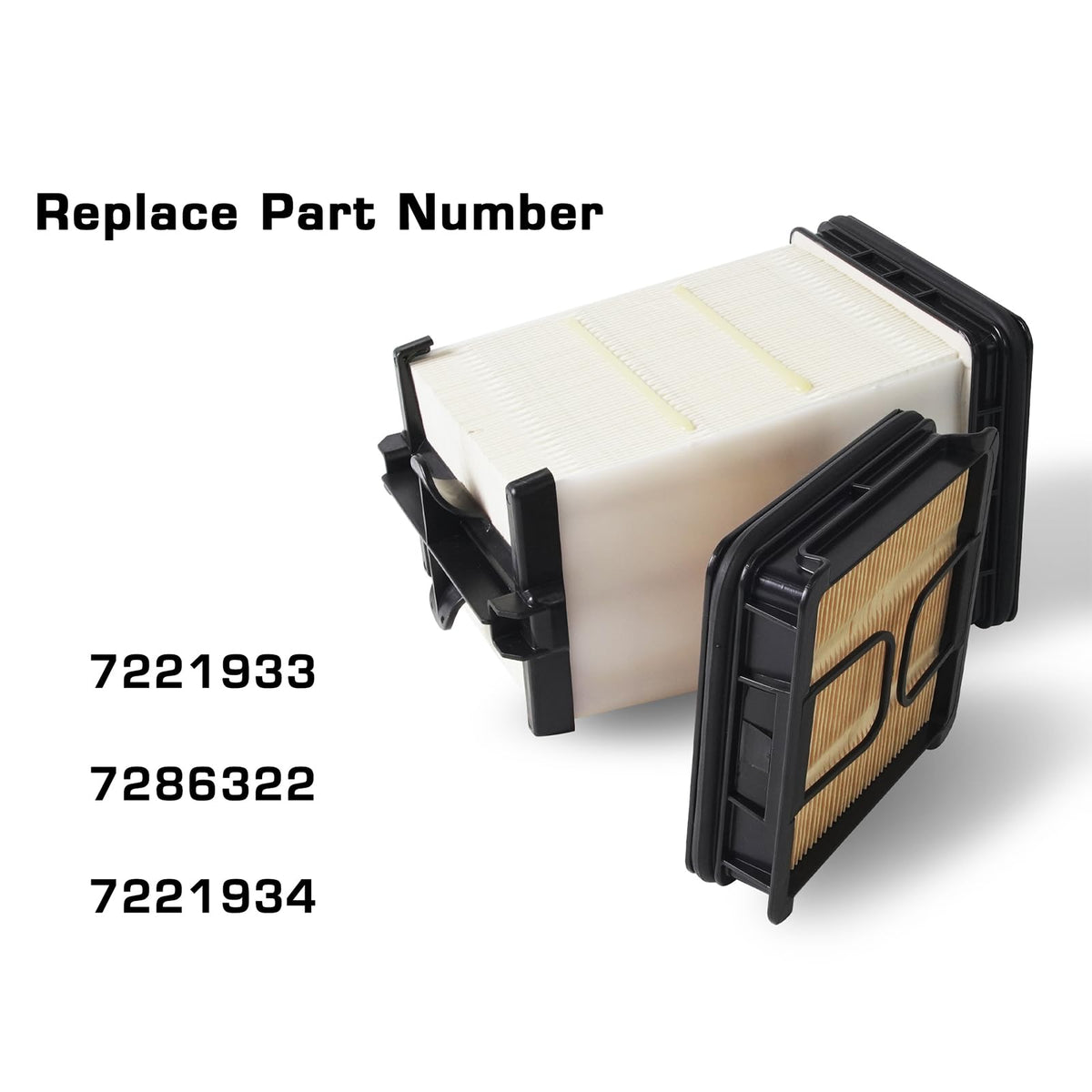 MIKODA air filters installed in Bobcat housing demonstrating correct fit and ease of service